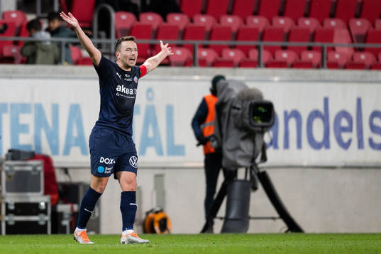 Helsingborgs Viljormur Davidsen deppar