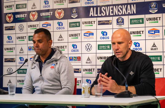Helsingborgs tränare Alvaro Santos och Kalmars tränare