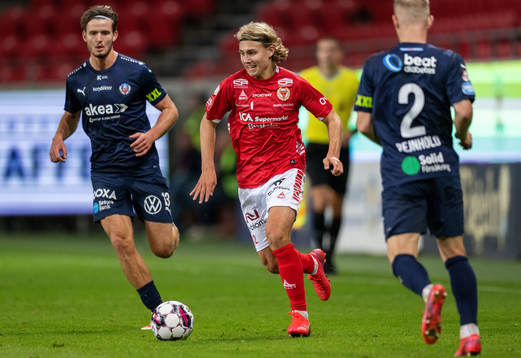 Helsingborgs Wilhelm Loeper och Kalmars Sebastian Nanasi