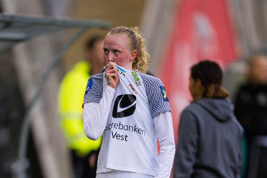 Tomine Svendheim of Arna-Bjørnar looks dejected