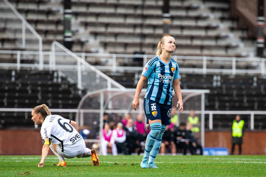 Djurgårdens Tove Almqvist deppar