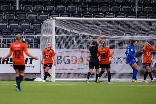 Mathilde Sangolt of Åsane reacts