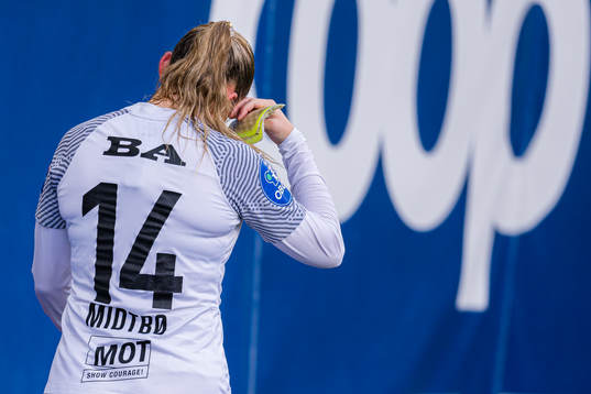 Martine Humlestøl Midtbø of Arna-Bjørnar looks dejected
