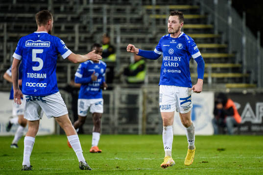 Trelleborgs Nicolas Mortensen jublar