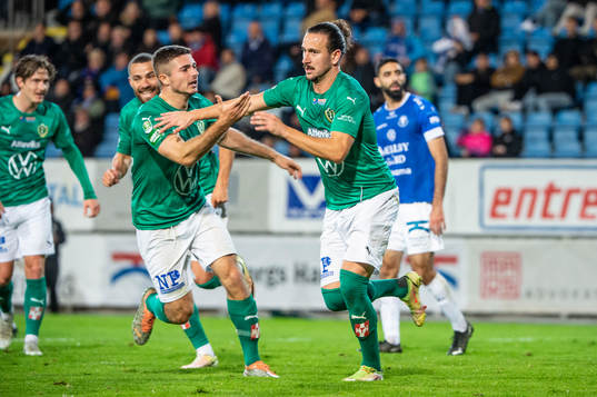Jönköpings Södras Edin Hamidovic jublar