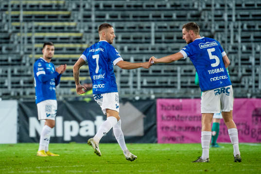 Trelleborgs Petar Petrovic och Anton Tideman