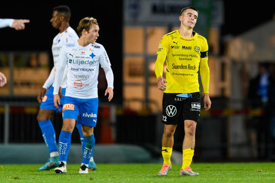 Mjällbys Jesper Gustavsson deppar