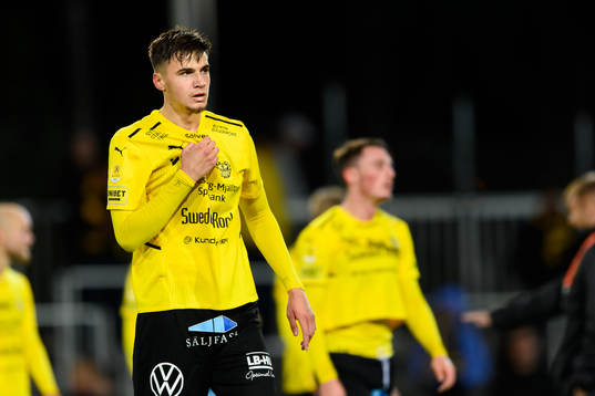 Mjällbys Noah Eile deppar