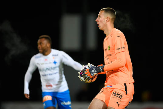 Mjällbys målvakt Samuel Brolin