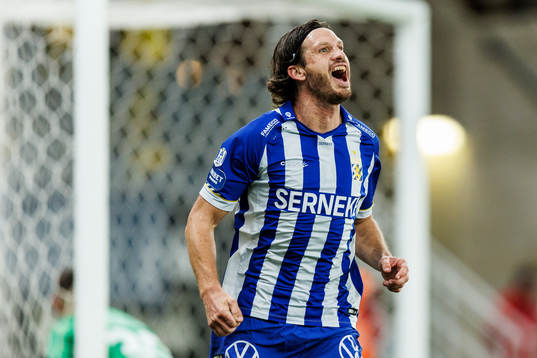 IFK Göteborgs Gustav Svensson jublar