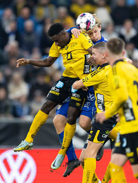 Elfsborgs Michael Baidoo och IFK Göteborgs Johan Bångsbo