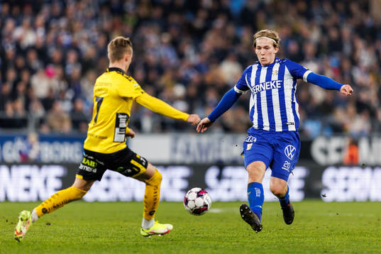 Elfsborgs Jacob Ondrejka och IFK Göteborgs Johan Bångsbo