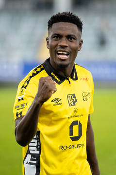 Elfsborgs Michael Baidoo jublar