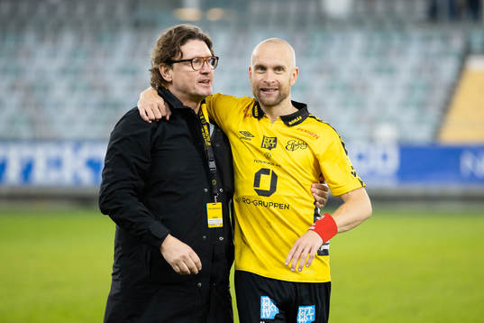Elfsborgs klubbchef Stefan Andreasson och Johan Larsson