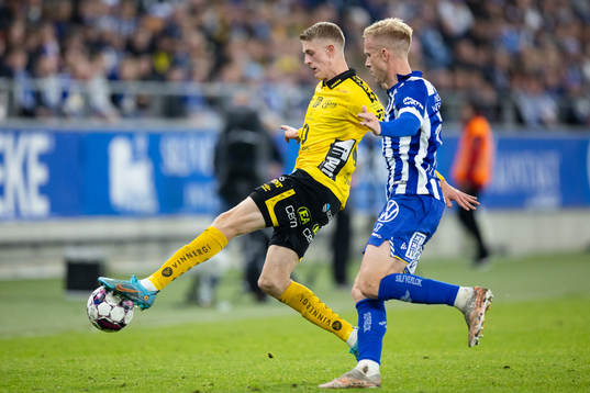 Elfsborgs Alexander Bernhardsson och IFK Göteborgs Oscar