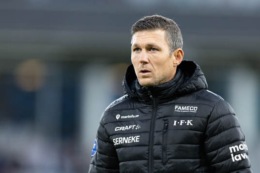 IFK Göteborgs assisterande tränare Hannes Stiller innan