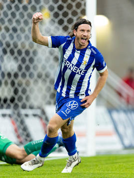 IFK Göteborgs Gustav Svensson jublar