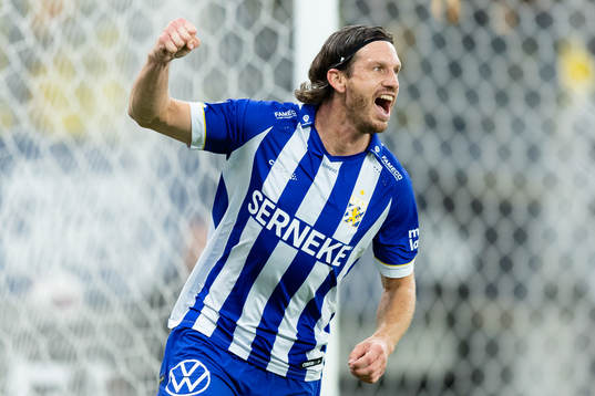 IFK Göteborgs Gustav Svensson jublar
