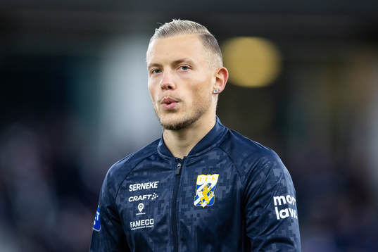 IFK Göteborgs Erik Sorga innan fotbollsmatchen i
