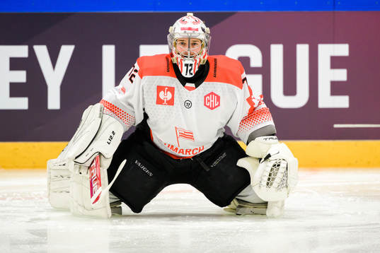 goaltender David Zabolotny of Cracovia