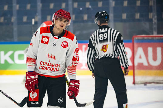 Sebastian Brynkus of Comarch Cracovia looks dejected