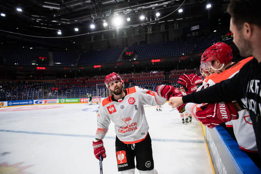 Ales Jezek of Comarch Cracovia celebrates