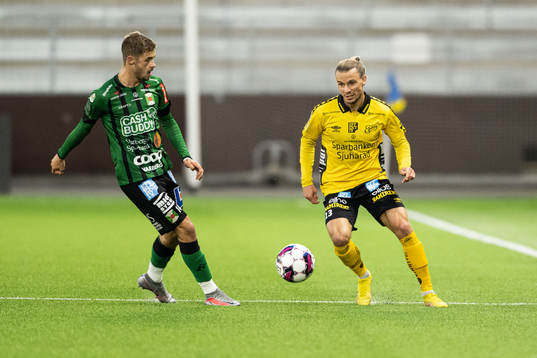 Varbergs Oliver Alfonsi och Elfsborgs Niklas Hult