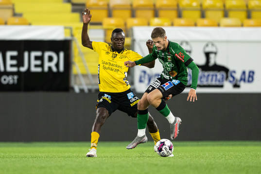 Elfsborgs Timothy Noor Ouma och Varbergs Oliver Alfonsi