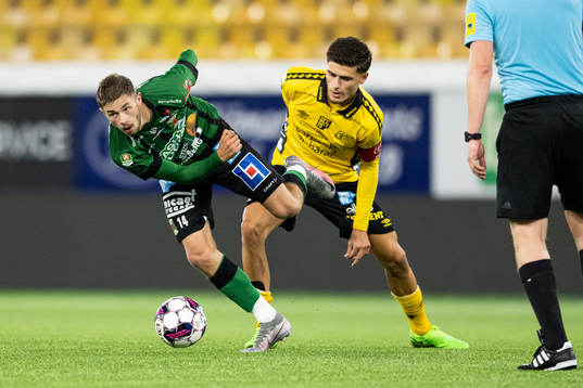 Varbergs Oliver Alfonsi och Elfsborgs Besfort Zeneli