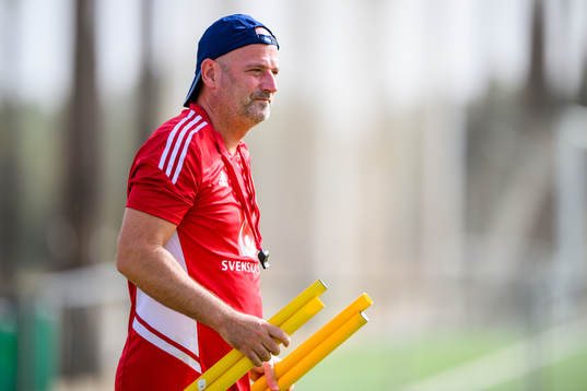 Assistant coach Magnus Wikman of the Swedish women's