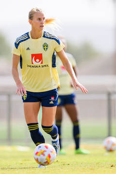 Sofia Jakobsson of the Swedish women's national football