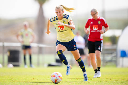 Sofia Jakobsson of the Swedish women's national football
