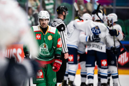 Ludvig Larsson of Rögle looks dejected