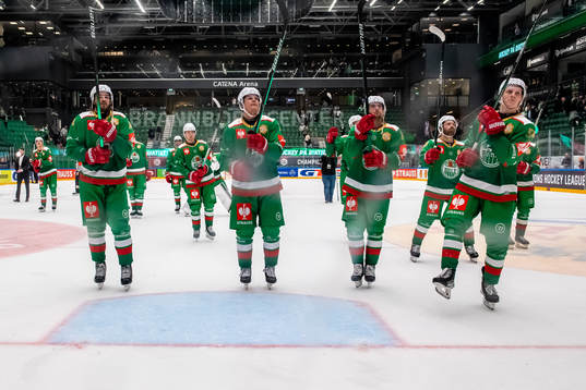 Player of Rögle celebrates