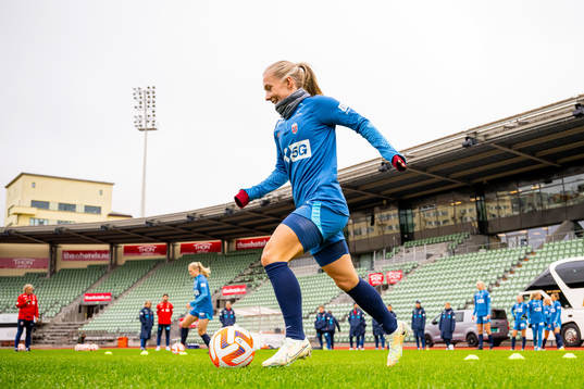 Thea Bjelde of the Norwegian women's national football team