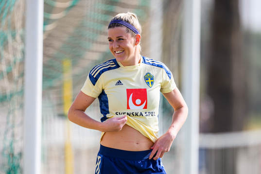 Olivia Schough of the Swedish women's national football