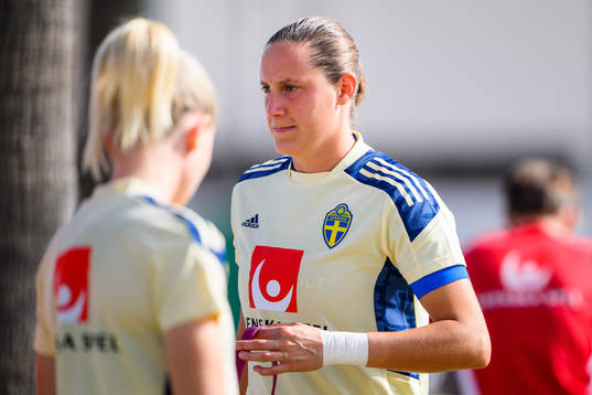 Goalkeeper Emma Lind of the Swedish women's national