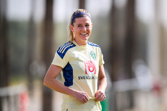 Olivia Schough of the Swedish women's national football