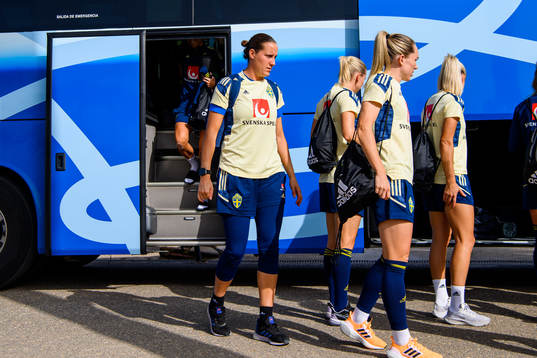 Goalkeeper Emma Lind of the Swedish women's national