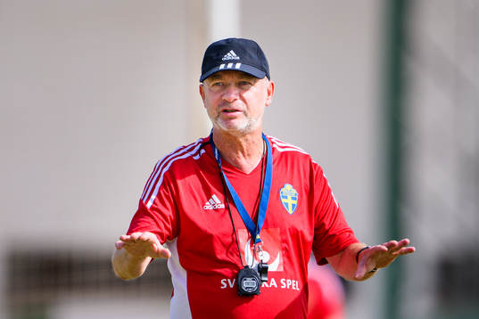 Head coach Peter Gerhardsson of the Swedish women's