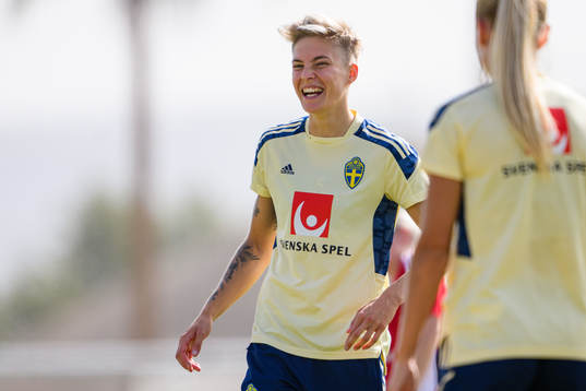 Lina Hurtig of the Swedish women's national football team