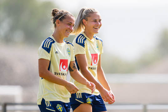 Julia Zigiotti Olme and Amanda Nilden of the Swedish