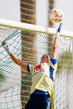 Goalkeeper Emma Lind of the Swedish women's national