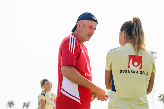 Assistant coach Magnus Wikman of the Swedish women's