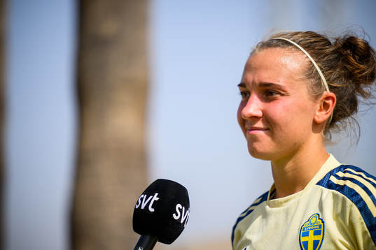 Julia Zigiotti Olme of the Swedish women's national