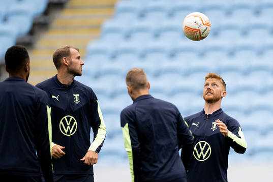 Ola Toivonen and Anders Christiansen of Malmö FF