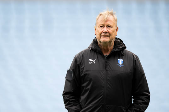 Head coach Åge Hareide of Malmö FF