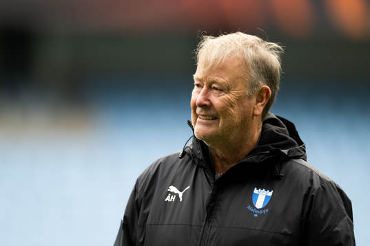 Head coach Åge Hareide of Malmö FF