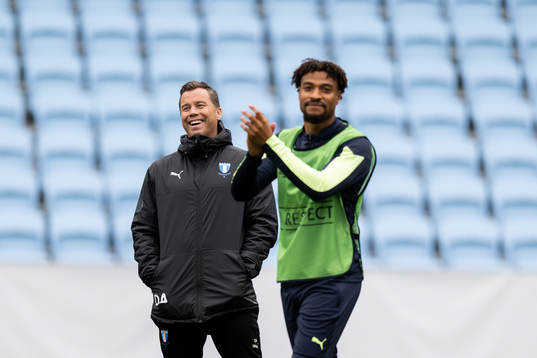 Daniel Andersson, head of sports and Joseph Ceesay