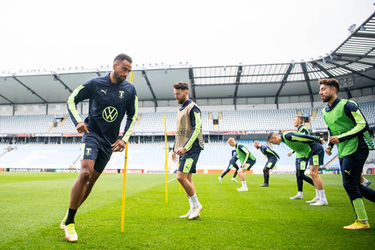 Isaac Kiese Thelin, Erdal Rakip and Moustafa Zeidan